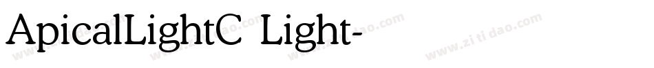 ApicalLightC Light字体转换